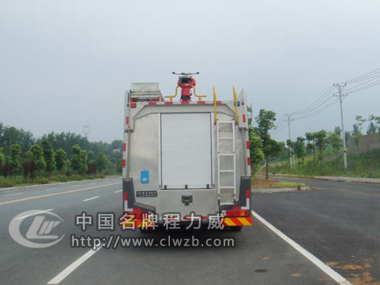 斯太爾后雙橋泡沫消防車