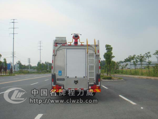 斯太爾后雙橋水罐消防車
