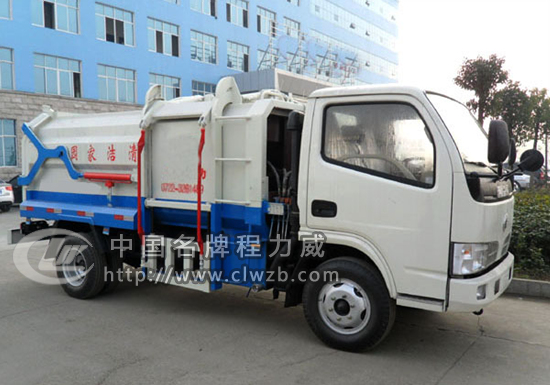 東風5方側裝掛桶式垃圾車(國五)