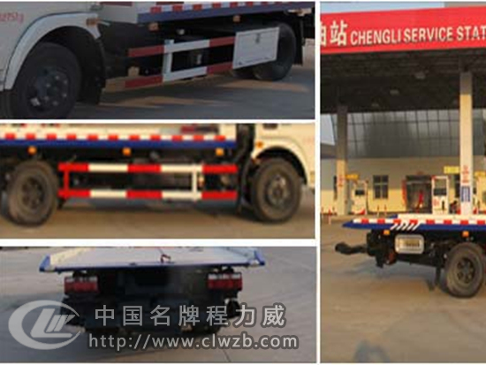 東風多利卡一拖二清障車