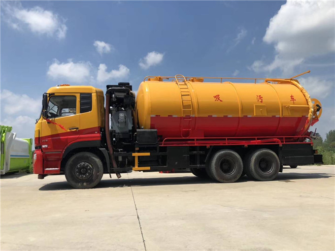 東風天龍后雙橋18方吸污車